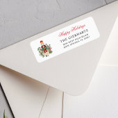 Modern Nutcracker Christmas Holiday Return Address ラベル