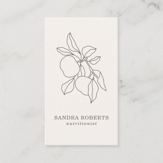 Modern  nutritionist Business Card 名刺 (正面)