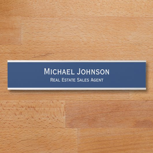 Modern Office Firm Name Plate Job Title Door Sign サインプレート