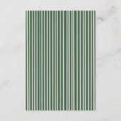 Modern Olive Green Bachelorette Weekend Details エンクロージャーカード (裏面)