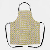 Modern Olive & Magenta Geometric Tribal Pattern エプロン (正面)