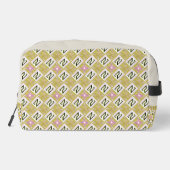 Modern Olive & Magenta Geometric Tribal Pattern ドップキット (裏面)