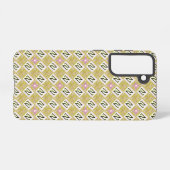 Modern Olive & Magenta Geometric Tribal Pattern Samsung Galaxyケース (裏面横)