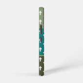 Modern Olive Turquoise Green Cross Lion of Judah Samsung Galaxyケース (右側面)