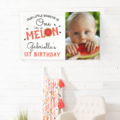 Modern One in a Melon|1歳の誕生日フォト 横断幕 (インサイチュ)