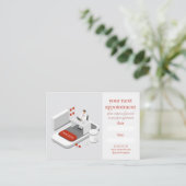 Modern Online Doctor Appointment Reminder Card 名刺 (スタンド正面)
