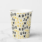 Modern Onyx & Gold Academy 紙コップ (裏面)