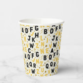 Modern Onyx & Gold Academy 紙コップ (左)