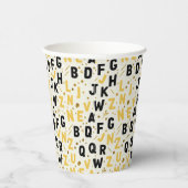 Modern Onyx & Gold Academy 紙コップ (右)