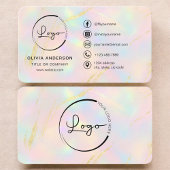 Modern Opal Business Branding 名刺