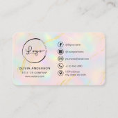 Modern Opal Business Branding 名刺 (正面)