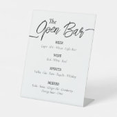 Modern Open Bar Event 台座サイン (正面)