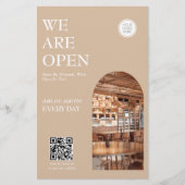 Modern Opening business Arched Photo Prices チラシ (正面)