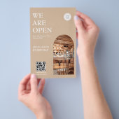 Modern Opening business Arched Photo Prices チラシ (ハンドル)