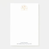 Modern Orange Birds in a Large Tree Illustration ポストイット (正面)