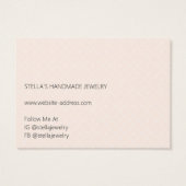 Modern Orange Necklace Bracelet Display Card (裏面)