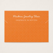 Modern Orange Necklace Bracelet Display Card (正面)