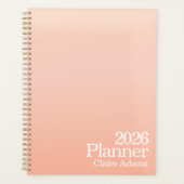 Modern Orange Ombre Planner プランナー手帳 (正面)