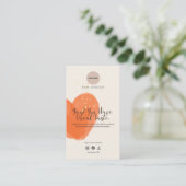 Modern Orange Watercolor Business Package Insert 名刺 (スタンド正面)