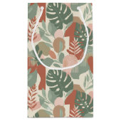 Modern Organic Abstract Harmony Seamless Pattern スモールペーパーバッグ (裏面)