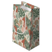 Modern Organic Abstract Harmony Seamless Pattern スモールペーパーバッグ (裏面アングル)