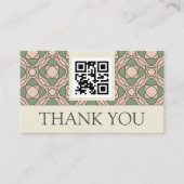 Modern Organic Botanical Business Thank You Card エンクロージャーカード (正面)