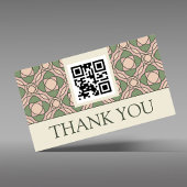 Modern Organic Botanical Business Thank You Card エンクロージャーカード