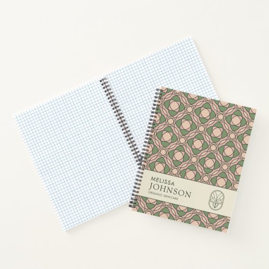 Modern Organic Botanical Geometric Notebook ノートブック (内部)