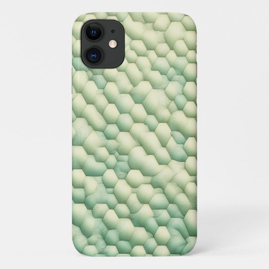 Modern Organic Geometric Hexagons - Elegant Mint & Case-Mate iPhoneケース (裏面)