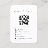 Modern Organic Handmade Candle QR Code  名刺 (裏面)