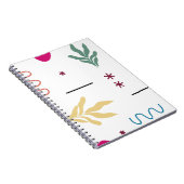 MODERN ORGANIC SHAPES ノートブック (右側)