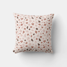 Modern Organic Terrazzo | Abstract Stone Mosaic クッション