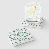 Modern Organic Terrazzo | Abstract Stone Mosaic ストーンコースター (横)