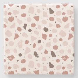 Modern Organic Terrazzo | Abstract Stone Mosaic ストーンコースター