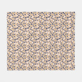 Modern Organic Terrazzo | Abstract Stone Mosaic フリースブランケット (正面(横))