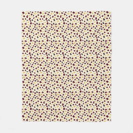Modern Organic Terrazzo | Abstract Stone Mosaic フリースブランケット