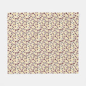 Modern Organic Terrazzo | Abstract Stone Mosaic フリースブランケット (正面(横))
