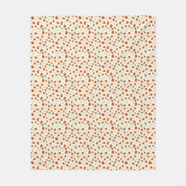 Modern Organic Terrazzo | Abstract Stone Mosaic フリースブランケット