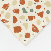 Modern Organic Terrazzo | Abstract Stone Mosaic フリースブランケット (角)