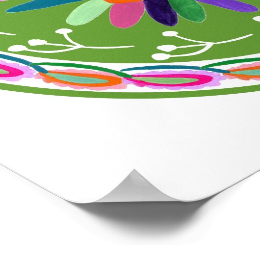 Modern Otomi Design ポスター (角)