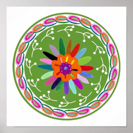 Modern Otomi Design ポスター (正面)