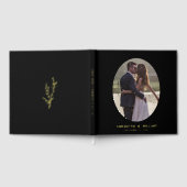 Modern Oval Photo Wedding ゲストブック (全面)