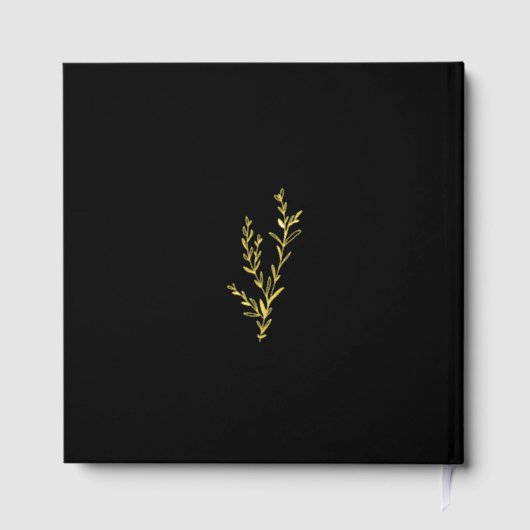 Modern Oval Photo Wedding ゲストブック (裏面)