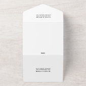 Modern Overlay Photo Wedding Customize オールインワン招待状 (外側)