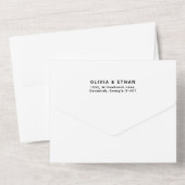 Modern Overlay Photo Wedding Customize オールインワン招待状 (裏面)