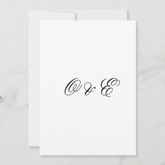 Modern Overlay Photo Wedding Customize 招待状 (裏面)