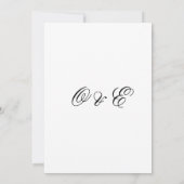 Modern Overlay Photo Wedding Save The Date (裏面)