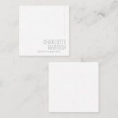 Modern Own Name Trendy Minimalist Plain  ノートカード (正面/裏面)