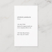 Modern Painter & Decorator Minimal Black White 名刺 (裏面)