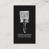 Modern Painter & Decorator Minimal Black White 名刺 (正面)